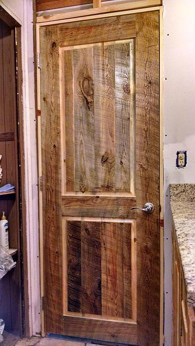 Rough Sawn Door Interior - Henryswoodworking.com